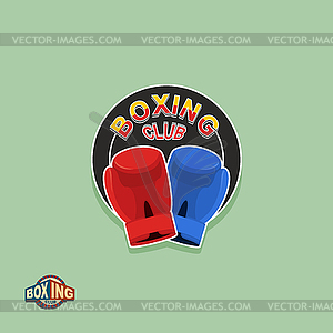 Бокс эмблема. Логотип боксерский клуб - векторная иллюстрация