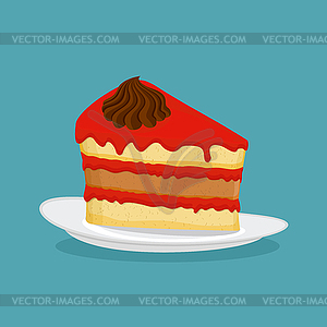 Piece of cake, . Icon - vector clip art