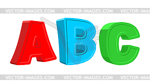 ABC colorful letters - vector clip art