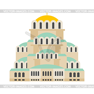 Church Of St. Alexander Nevsky. Patriarchal - vector clipart