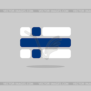 Flag of Finland. Stylized Finnish flag of - vector EPS clipart