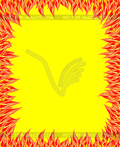 Fire flame, fire pattern - vector image