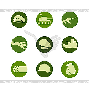 Military icon - vector image