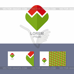Логотип Иконка элемент дизайна с шаблоном визитной карточки - иллюстрация в векторном формате