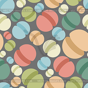 Sphere seamless pattern. Abstract geometric - vector clip art