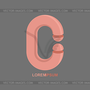 Logo Letter C. Alphabet design - stock vector clipart