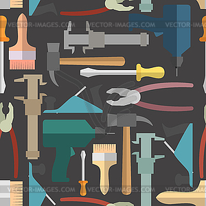 Construction tools seamless Pattern. background - vector clipart