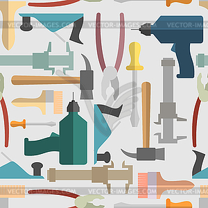 Hand tools seamless Pattern. background - vector image