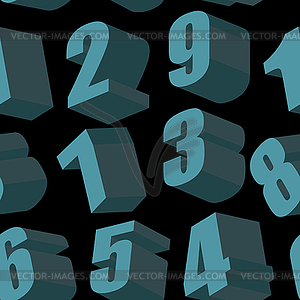 Digits. seamless pattern - vector image