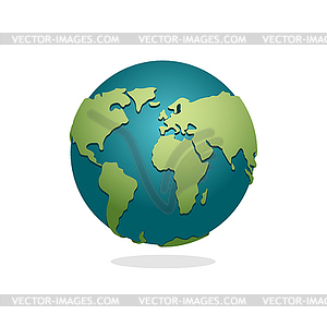 Earth Planet. Sign of globe. Space Earth. Wo - vector image