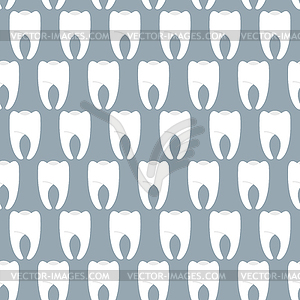 White clean teeth seamless pattern. Vetkornyj - vector clipart