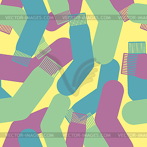 Military socks texture. Camouflage army seamless - vector clipart / vector image