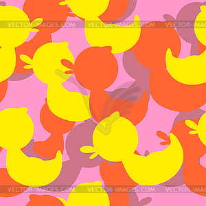 Military texture rubber ducks. background camouflage - vector clipart