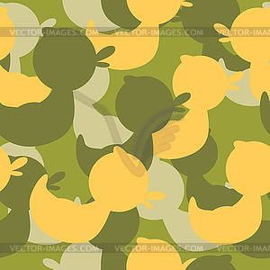 Military camouflage rubber ducks. Military - vector clipart