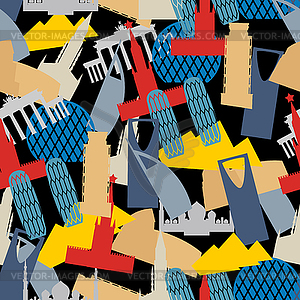 Military texture of attractions. Camouflage army - vector clip art