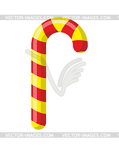 Peppermint Christmas candy. Festive sweet candy. - stock vector clipart