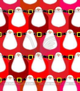 Santa Claus seamless pattern. Christmas background - vector image