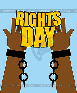 Human Rights Day. Poster for International Festival - vector image