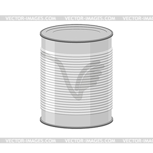 Cans for canned food. T illustratio - vector clipart