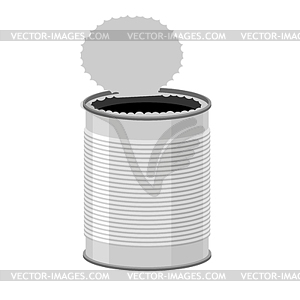 Open tin can. Tin - vector clipart / vector image