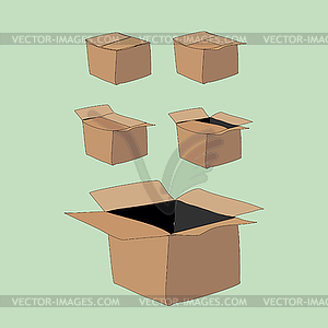 Cardboard box - vector image