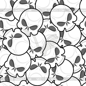 Skull Seamless pattern - vector clipart