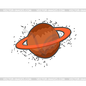 Saturn. Space planet. Rings of Saturn - vector clipart