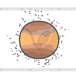 Planet Jupiter - vector clip art