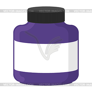 Sports food container for protein - vector clipart