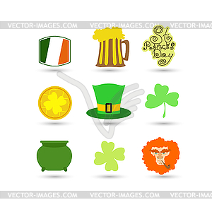 St. Patrick`s Day set - vector image