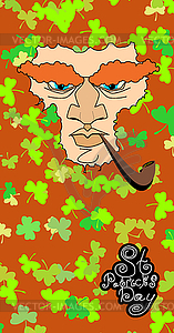 St. Patrick`s Day greeting card, poster - vector image