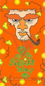 St. Patrick`s Day greeting card, poster - vector clip art