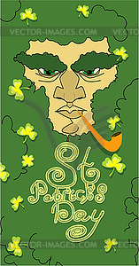 St. Patrick`s Day greeting card, poster - vector clipart