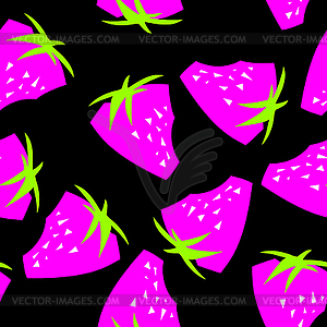 Strawberry seamless pattern background - royalty-free vector image