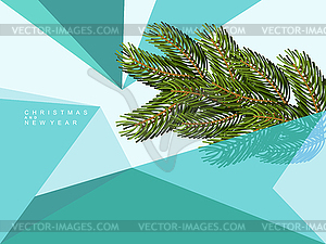 Christmas abstract background of geometric shapes. - vector clipart