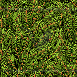 Spruce branch background. FIR branch seamless - color vector clipart