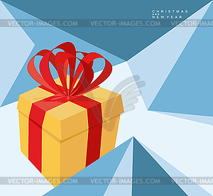 New year abstract background of geometric shapes. - vector clipart