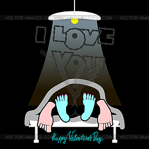 Valentine`s Day Card - vector image