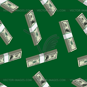 Pattern dollars seamless - vector image