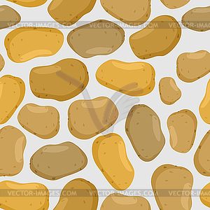 Potato seamless pattern. background ripe vegetable - vector clipart