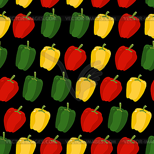 Background of sweet pepper. seamless pattern of - vector clipart