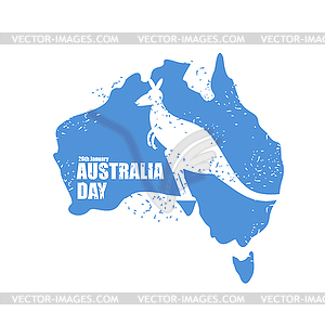 Australia day. National Patriotic holiday in - vector image