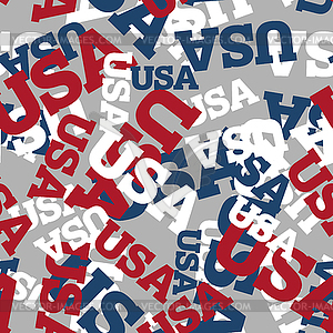 USA seamless pattern. National background. - vector image