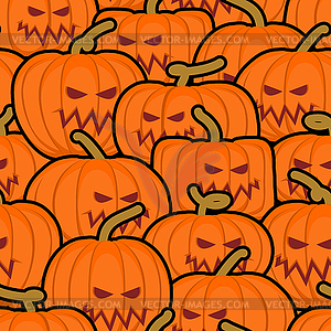 Pumpkin seamless pattern. Halloween background. - vector image