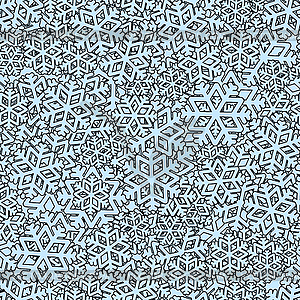 Snow texture. Snowflakes pattern. Winter background - vector clipart