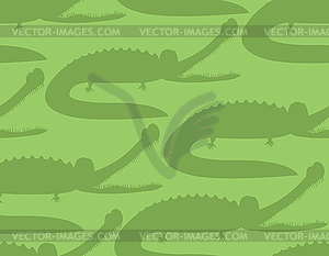 Crocodile seamless pattern. Good caiman ornament. - vector image