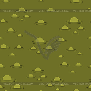Swamp seamless pattern. Big green morass texture. - vector clipart