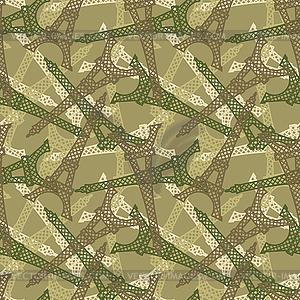 French military seamless pattern. Texture for - vector image