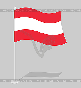 Austria flag. Official national mark of Republic - royalty-free vector clipart