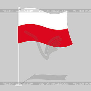 Poland flag. Official national symbol of Polish - vector clipart / vector image